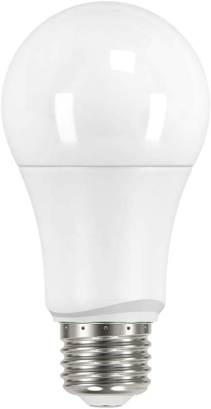 Satco 9.5 watt; A19 LED; Frosted; 4000K; Medium base; 220' beam spread; 120 volts; Non-Dimmable; 4-Pack