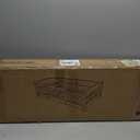 Ocodile Toddler Bed with Rails | Low Montessori Floor Bed Frame for Kids | Standard Crib Size Wooden Frame for Independent Toddlers 1-3 - White