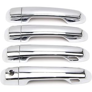 Dreamseek Door Handle Cover for Toyota Land Cruiser Prado J150 J200 LC200 Lexus GX460 2010-2022 Molding Chrome Exterior Trim Decoration Protector Cap w/Smart Keyhole