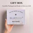 BLUEBOOK Wedding Anniversary Glass Plaques Gifts for Parents Couples,4.5x3.9in Happy Anniversary Table Decoration Presents,Best Anniversary Memorial Gifts Ideas for Women men