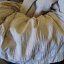 SunStyle Home King Comforter Set 7 Pieces, Beige Seersucker Bed in a Bag Lightweight Bedding Set, All Season Comforters with Flat Sheet, Fitted Sheet, Pillowcase and Pillow Sham