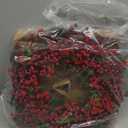 Christmas Wreath for Front Door 24 Inch Artificial Christmas Wreath, with Pine Needles, Red Berries Create a Warm Holiday Ambiance, for Indoor/Outdoor Christmas Holiday Decor(with Hook)