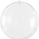 Super Z Outlet Clear Plastic Acrylic Bath Bomb Mold Shells Molding Balls Kit (100mm, 12 Pack)