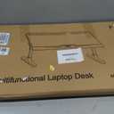 KLEAR Laptop Bed Desk with Adjustable Heights and Angles, Upgraded-Sturdy Foldable Laptop Lap Desk for Bed/Sofa/Couch/Floor, Lap Tablet Desk (NO Drawer, Grey)