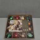 DecorbyHannah Gingerbread Christmas Ornaments Set, 21ct Red Green Gold Ornaments for Christmas Tree, Shatterproof Plastic Decorative Hanging Ball Bulk Decorations for Xmas Holiday Indoor Party Decor