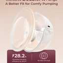 Momcozy M5 Lite Hands-Free Wearable Breast Pump, DoubleFit Flange for Baby-Like Comfort, 3 Modes & 9 Suction Levels, No Flange Insert or Hard Carry Case, 24mm, 2-Pack, Cozy Red