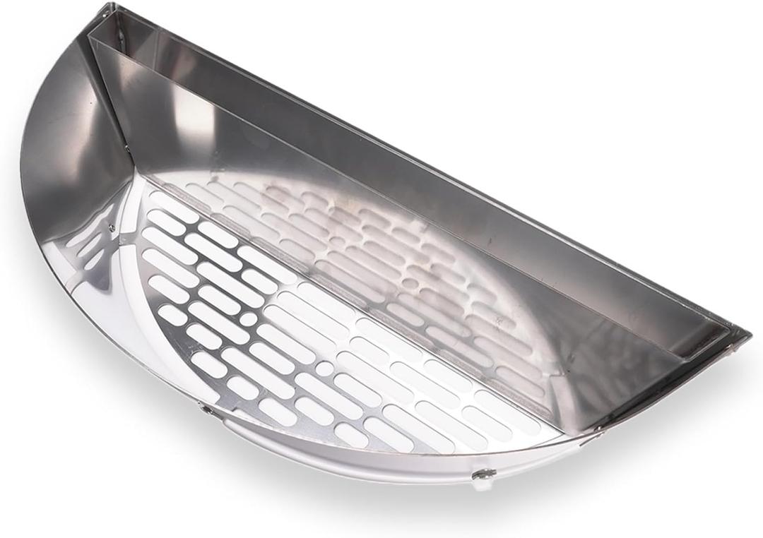 SnS Grills Patented Slow N Sear XL Insert - Stainless Steel Charcoal Basket with Removeable Water Reservoir for Low N Slow Smoking & Charcoal Grilling for Weber & Other Kettle Grills - 26 in