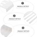 SUPVOX 52Pcs piano white piano key caps key veneers board new s board board accessories tops matte Instrument supplies Acrylic