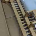 HBlife Bamboo Dish Drying Rack with Utensil Holder, 3-Tier Large Collapsible Wooden Dish Drainer Rack, Folding Drying Holder Dish Drainer for Kitchen Counter