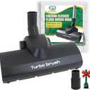 EZ SPARES Replacement Turbo Brush Head,Universal Vacuum Cleaner Brush, 1 1/4,1 3/8 Inch,Compatible with Most Vacuum Brands,Hoover Eureka Royal, Rainbow Shop Vac,As Christmas New Year Gift(Black)