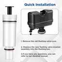 Lounsweer 1 Pack Flush 503 Cartridge Flush Valve Cartridge Compatible with C-100500-kit M-101526-f3 503 504 Series Duct Valve Replacement Filter Assembly Kit, White