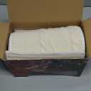 Christmas Tree Collar, Knit White Rustic Farmhouse Christmas Tree Skirt,Adjusted Christmas Tree Base Cover for Artificial Trees for 6ft 6.5 ft 7ft 7.5ft Tree