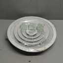 Repa Market 10 Inch (Neck) Round Aluminum Ceiling Diffuser/White Powder Coated HVAC Vent Cover/Multi-Directional Air Distribution/Supply & Exhaust Airflow for Industrial & Home Ventilation