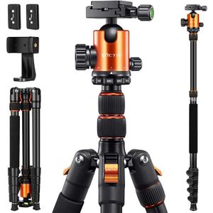 82" Tall Camera Tripod Heavy Duty, Victiv Aluminum DSLR Tripod Monopod for Photography Travel, Professional Camera Stand for Spotting Scope Telescope Binocular