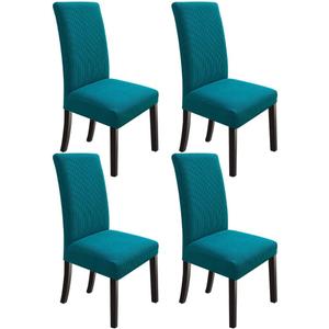NORTHERN BROTHERS Dining Chair Covers Stretch Chair Slipcovers, Removable Washable Parsons Kitchen Chair Covers Set of 4, Teal