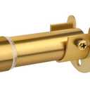 Closet Rods for Hanging Clothes, 17 to 64 Inch Adjustable Metal Closet Rod, Heavy Duty Closet Poles for Wardrobes, Closet, Laundry, Bathroom, Windows, Easy Installation, Gold