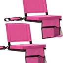Stadium Seat with Back Support, Bleacher Chair with Back & Cushion