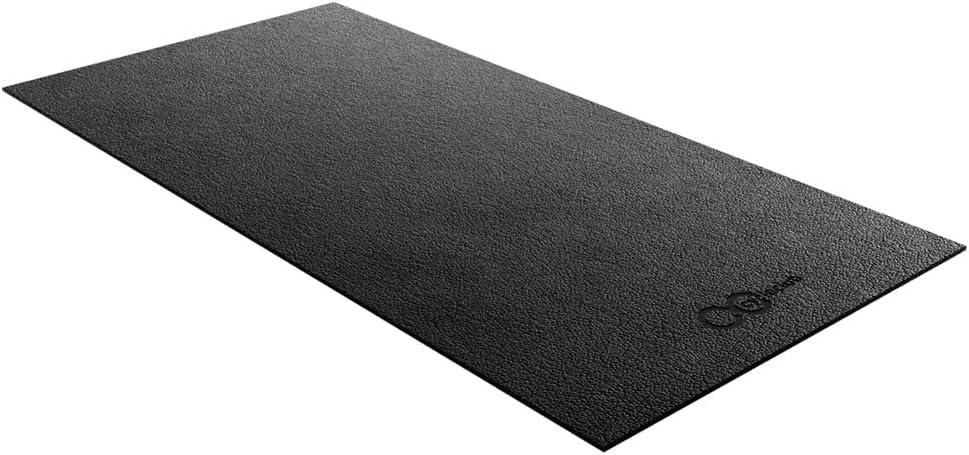 Cycleclub Bike Mat Compatible with Peloton Bike,Elliptical,Treadmill Mat, 6mm Thick, Under Exercise Bike Trainer Pad for Indoor Stationary Spin Bike Gym Equipment Hardwood Floor Carpet Protector