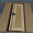 Boho Rattan Display Boxes with Rattan Lids, 3 Pcs Large Natural Handwoven Cane Basket, Home Decor Organizers Storage Bins, Natural Finish Display Boxes