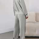 Aleumdr Women's 2 Piece Outfits Tracksuit Zip Up Long Sleeve Sweatshirt and Joggers Pants Matching Sets with Pockets (Medium)