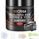 BSCPAM Dark Gray Leather Recoloring Balm,Leather Couch Scratch/Stain Remover,Leather Repair kit for Vinyl Furniture and Car Interior,Leather Dye Paint for Scratched and Faded Leather Couches