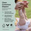 The Honest Company Comfort Dry Disposable Daytime Diapers for Sensitive Skin, Hypoallergenic, Fragrance-Free, Fall '25 Seasonal Prints, Club Box, Size 1 (8-14 lbs), 78 Count