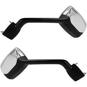 High Soar Hood Mirror for Kenworth T680(2000-2017),Hood Mirror Assembly with Arm for Peterbilt 579(2010-2017)/Peterbilt 587(2010-2017) only Right Passenger Side (A Pair) (Chrome)