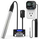 240V 2500W Portable Hot Tub heater, Immersion Water Heater with Thermostat & GFCI, Fully Submersible Bathtub Heater for Hot Tub, Bathtub, Sink, Washbasin, Swimming Pool, Water Storage Tank