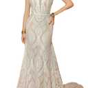 Boho Lace Wedding Dresses for Brides Mermaid Spaghetti Straps Beach Bridal Gowns (8)