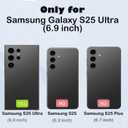 for Galaxy S25 Ultra Case [Shockproof] [3-Layer] [Without Screen Protector] Full Body Protection Rugged Heavy Duty Cover Case for Galaxy S25 Ultra 5G,Black