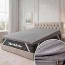 Cinnvoice Mattress Wedge with Cover, 5 Inch Full Incline Wedge for Back and Neck Support, Adjustable Elevator Under Mattress Topper Support for Bedroom