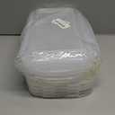 XBY-US 4 Pack Covered Egg Holders,Egg Holder For Refrigerator,travel egg Storage Container,Plastic Refrigerator Egg Trays,camping egg box,Deviled Egg Tray Carrier with Lid Fits 18X4 Eggs(72 Eggs)