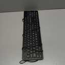 Large Print White Illuminated LED Backlit Keyboard for Mac, Full Size Computer Keyboards with Numeric Keypad Compatible with Apple Mac Pro/Mini, MacBook Pro/Air, iMac (Black, Large)