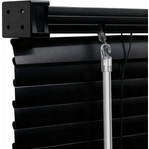 100% Privacy 1" Vinyl Cordless Mini Blinds for Indoor Windows 47.5" WX72 H.