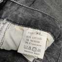 Women High Waisted Jeans Straight Wide Leg Pants with Rhinestone Fringe Trim Split On The Side (XL, Grey)
