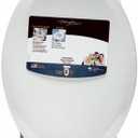 Mayfair Elongated Toilet Seat Elongated, Molded Durable Multi Coat Enamel White