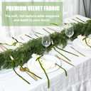 24 Pcs Christmas Olive Green Long Velvet Bow 19.3 Inch Christmas Velvet Bow with Wooden Bead Ornaments Hanging Decor Vintage Xmas Ornaments for Trees Wreaths, Gifts Home Garland Decor Outdoor Indoor