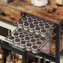 Bakers Rack with Storage, 5-Tier Coffee Bar Station with Drawer, Kitchen Coffee Stand with Pod Drawer Holder, for Living Room, Home Cafe, Kitchen, Rustic Brown KF60BRY1