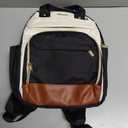 LOVEVOOK Small Backpack Purse for Women, Mini Backpack bag, Cute Fashion Backpack for Daily Travel Work, Beige-Black-Brown