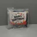 Black Happy Birthday Balloons Banner with Bowknot 16 Inch Mylar Foil Letters Birthday Sign Banners for Girls Boys Kids & Adults Birthday Decorations Halloween Party Supplies