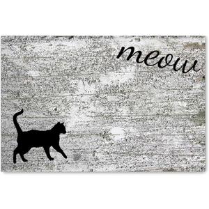 Darkyazi 23.6" x 35.4" Colorful Doormats Entrance Front Door Rug Funny Outdoors/Indoor/Bathroom/Kitchen/Bedroom/Entryway Floor MatsNon-Slip Rubber (Cat)