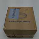 Flush Mount Ceiling Light, 12 Inch Dimmable LED Hallway Light Fixtures Ceiling, 15W 1100 Lumens 3000K Warm White, ETL Listed,Brush Nickel Fihished,Metal Body and Acrylic Lampshade