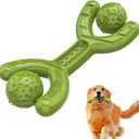 Indestructible Dog Toys for Aggressive Chewers, Heavy Duty Chew Proof Toys for Large Dogs, Durable Interactive Chew Toys for Adult Dogs with Anxiety Relief (Green)