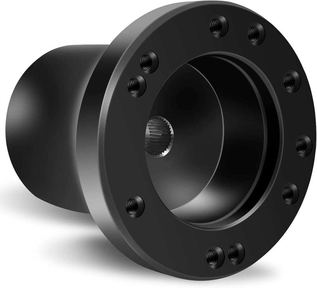 Golf Cart Steering Wheel Adapter for Yamaha - Black Accessory