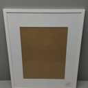 upsimples 16x20 Picture Frame, Display Pictures 11x14 with Mat or 16 x 20 Without, Wall Hanging Poster Frame, White, 1 Pack