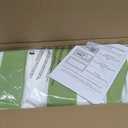 Only choice 2 Pcs Set Outdoor Lounge Chair Cushions Patio Chaise Lounge Chair Replacement Cushions Furniture Seat Cushions(Green White Striped), 74.4"x 22.05"x 2.76"