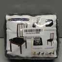 Dining Chair Seat Covers, Washable Dining Room Chair Seat Covers Set of 6, Removable Kitchen Seat Covers Chair Covers for Dining Chairs (Dark Grey)