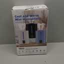 6L Humidifiers for Bedroom Large Room Home, Cool and Warm Humidifiers for Baby and Plants Mist Top Fill Desk Humidifiers Essential Oil Diffuser, Quiet with Adjustable Mist,360Nozzle-Grey