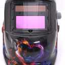 Welding Helmet Mask Arc Tig MIG Sanding Welder Ghosts Love Solar Auto Darkening Welding Helmet For TIG MIG ARC Welding Hood