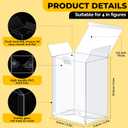 Premium Protector Case Compatible with Funko 4" Inch Pop Vinyl Figures - Ultra Clear, Heavy Duty 0.5mm Thick, Protective Film, Locking Tab (100 Pack)